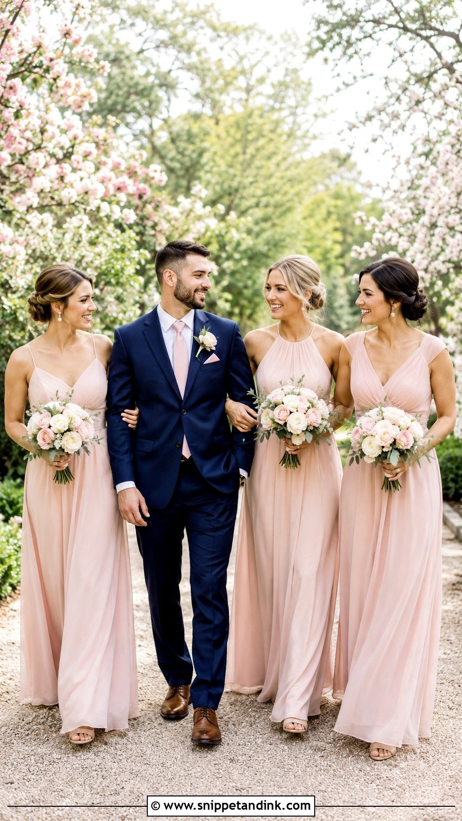 Navy Suit And Blush Pink Wedding - Snippet and Ink - 20 Navy Suit Wedding Color Scheme Ideas