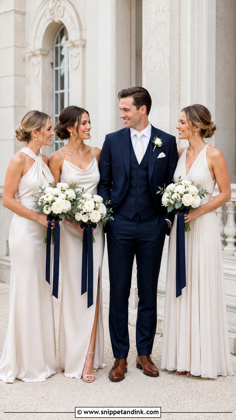 Navy Suit And Ivory Wedding - Snippet and Ink - 20 Navy Suit Wedding Color Scheme Ideas