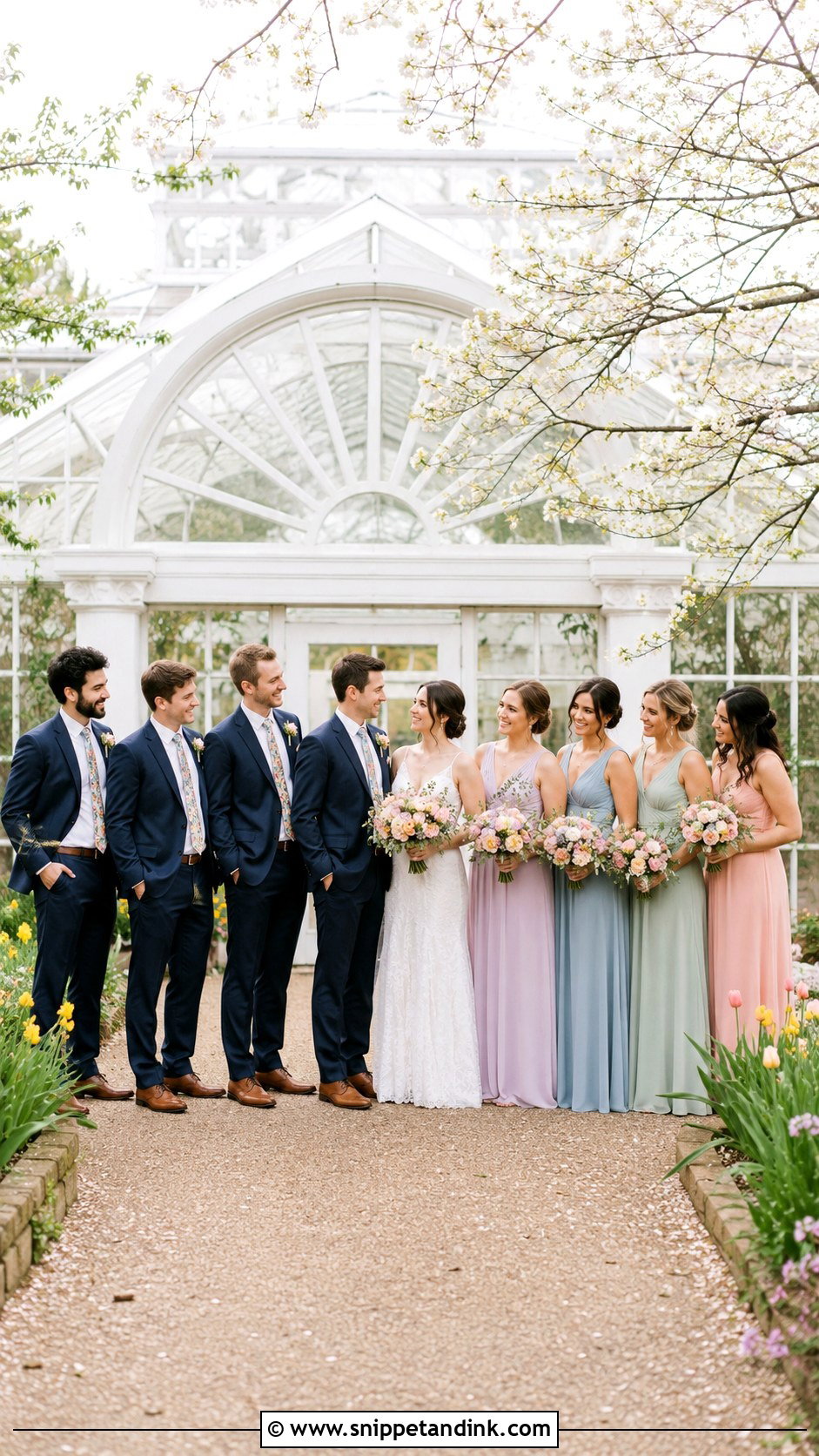 Navy Suit And Mixed Pastel Wedding - Snippet and Ink - 20 Navy Suit Wedding Color Scheme Ideas