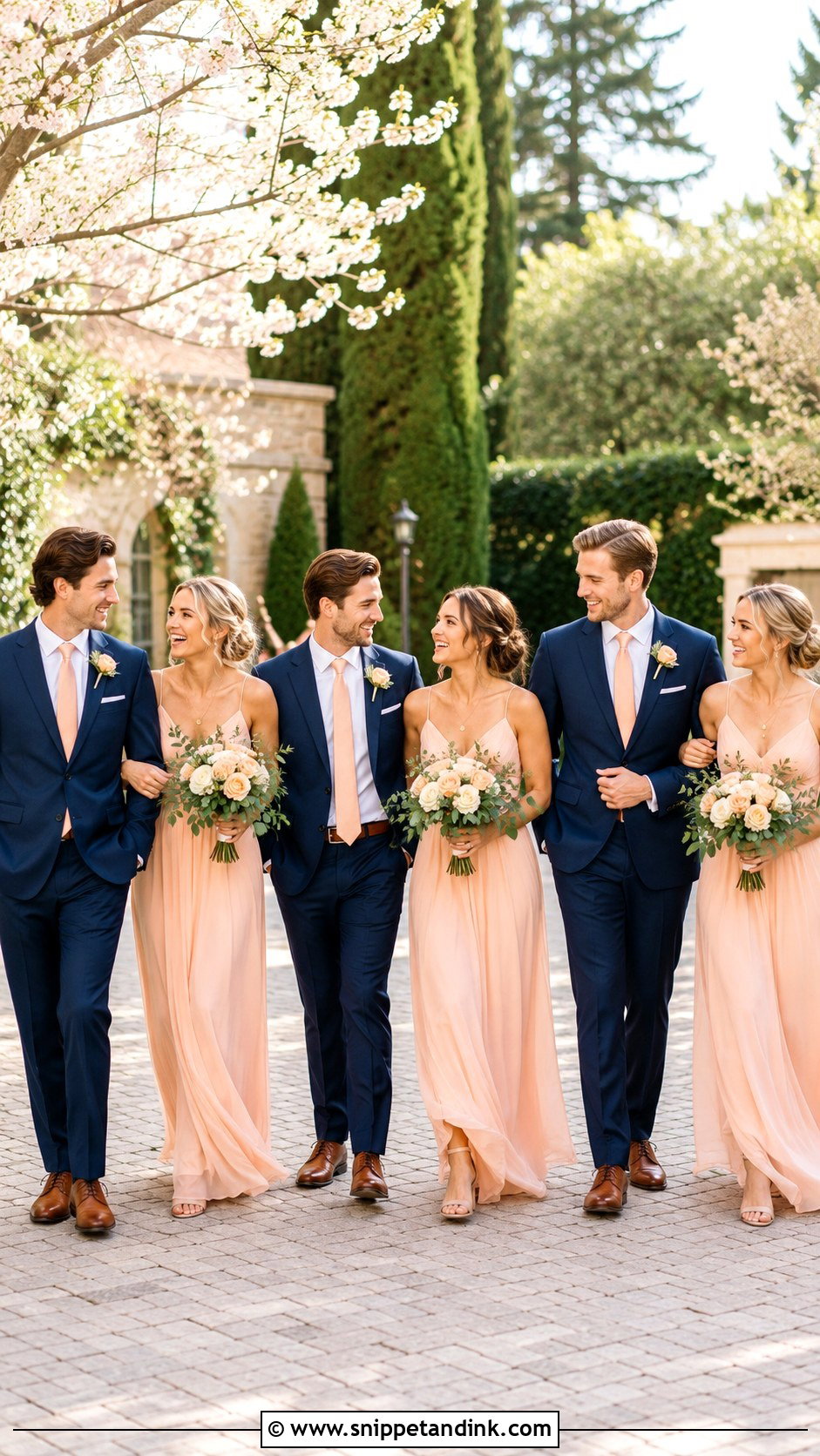 Navy Suit And Peach Wedding - Snippet and Ink - 20 Navy Suit Wedding Color Scheme Ideas