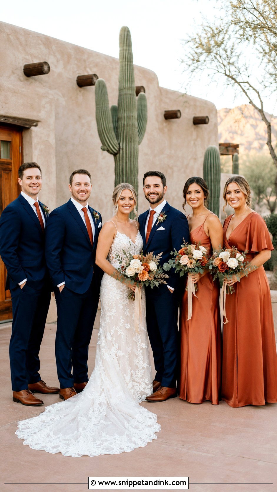 Navy Suit And Terracotta Wedding - Snippet and Ink - 20 Navy Suit Wedding Color Scheme Ideas