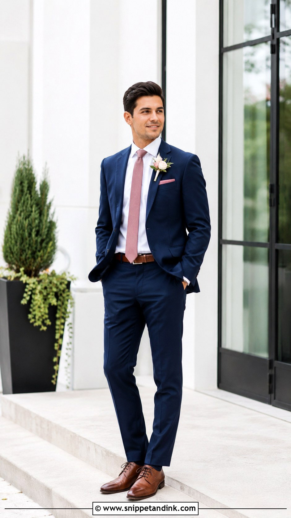 Navy Suit Bridesman Attire - Snippet and Ink - 20 Bridesmen Attire Ideas