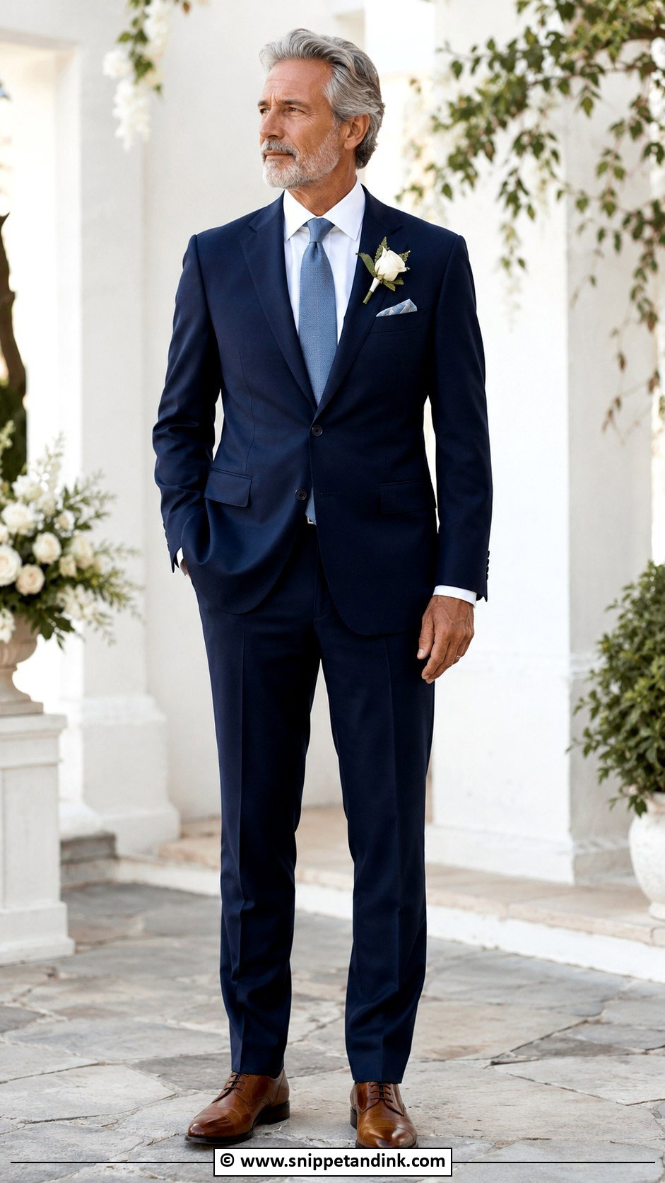 Navy Suit Father Of The Bride Attire - Snippet and Ink - 30 Father of the Bride Attire Ideas