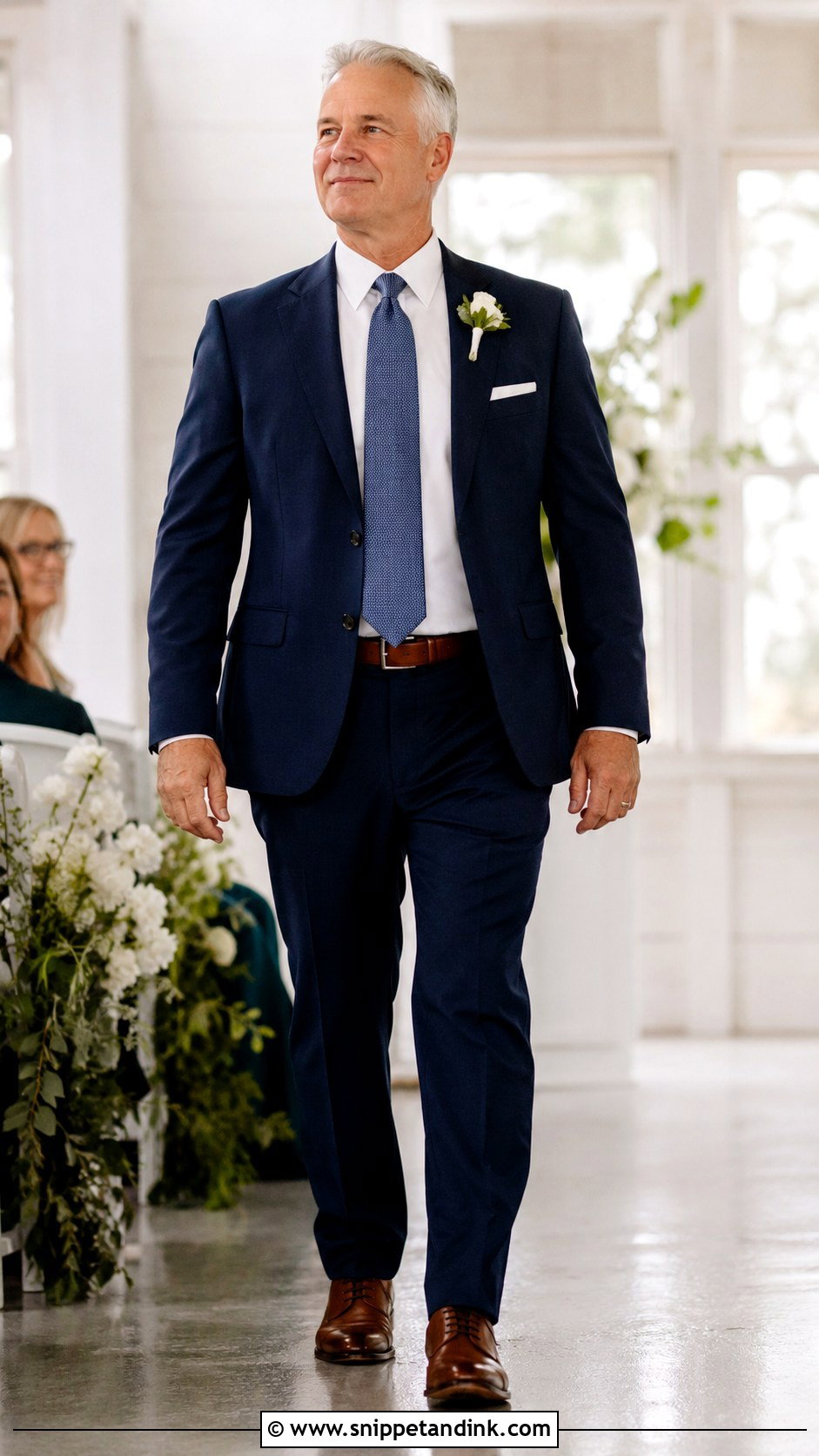 Navy Suit Father Of The Bride Outfit - Snippet and Ink - 30 Father of the Bride Outfit Ideas