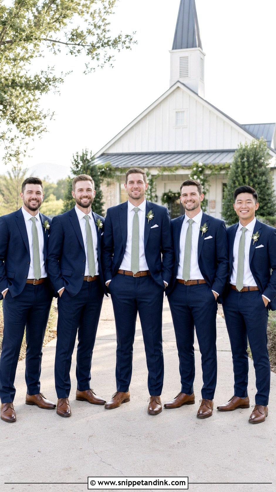 Navy Suit For Groomsmen - Snippet and Ink - 30 Navy Suit Wedding Ideas