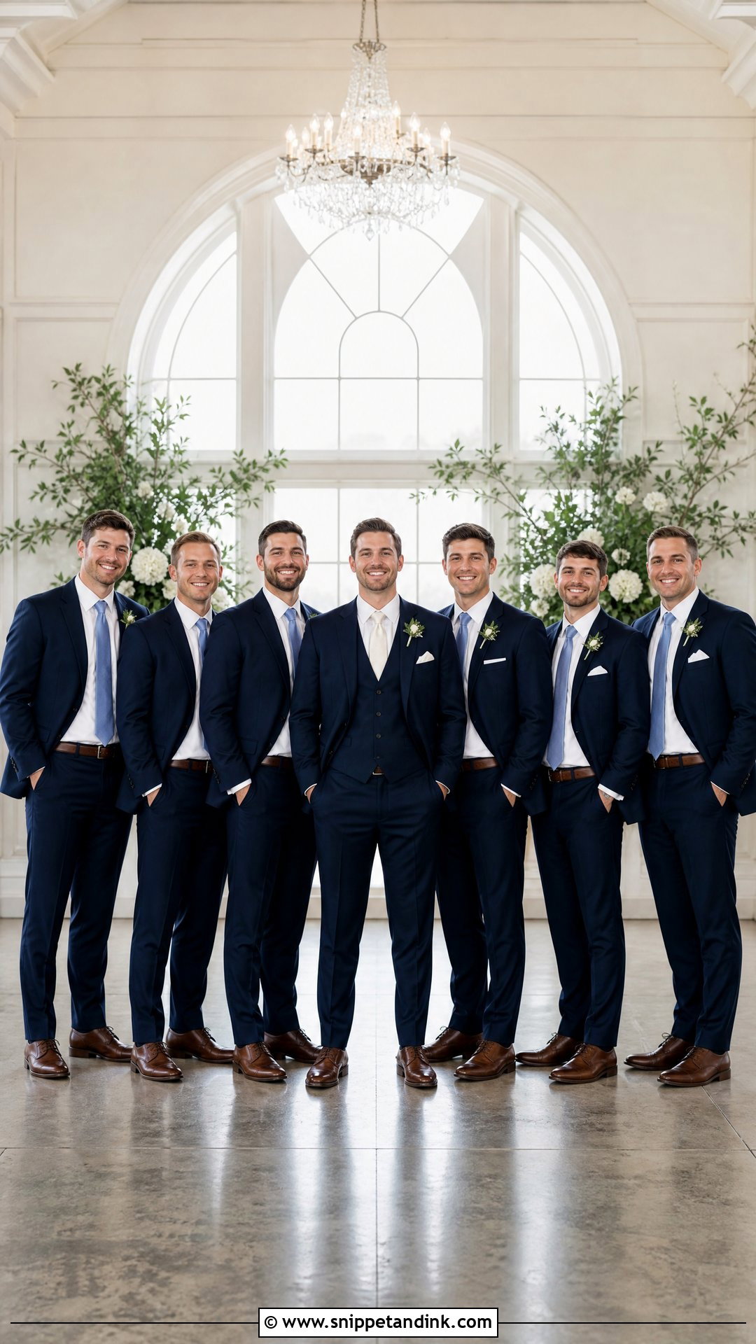 Navy Suit Groomsmen Outfit - Snippet and Ink - 20 Navy Suits Wedding