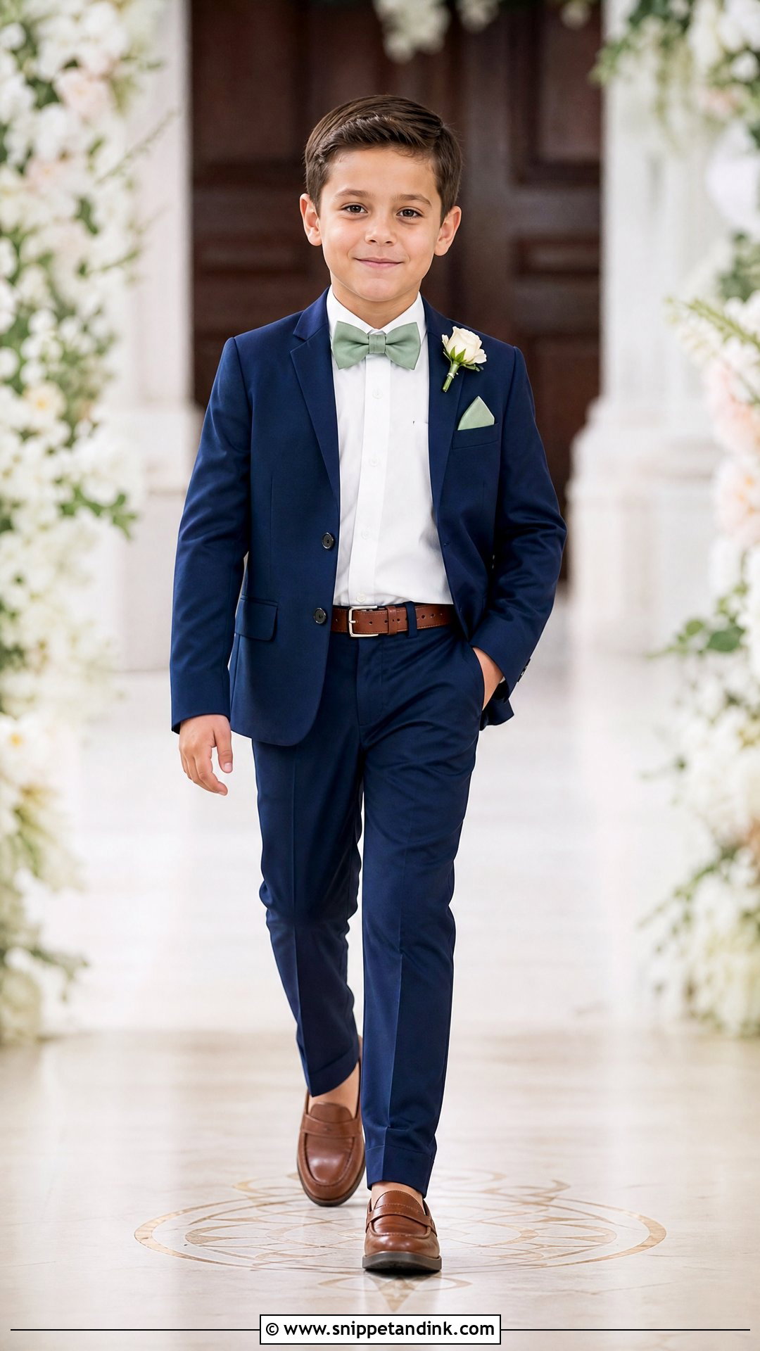 Navy Suit Ring Bearer Outfit - Snippet and Ink - 20 Ringbearers Outfits