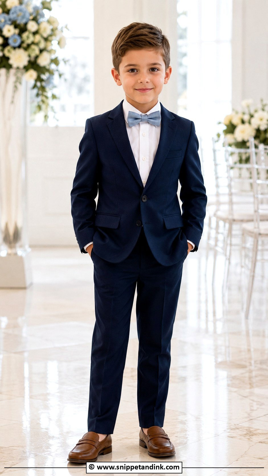 Navy Suit Ring Bearer Outfit - Snippet and Ink - 35 Ring Bearer Outfit Ideas
