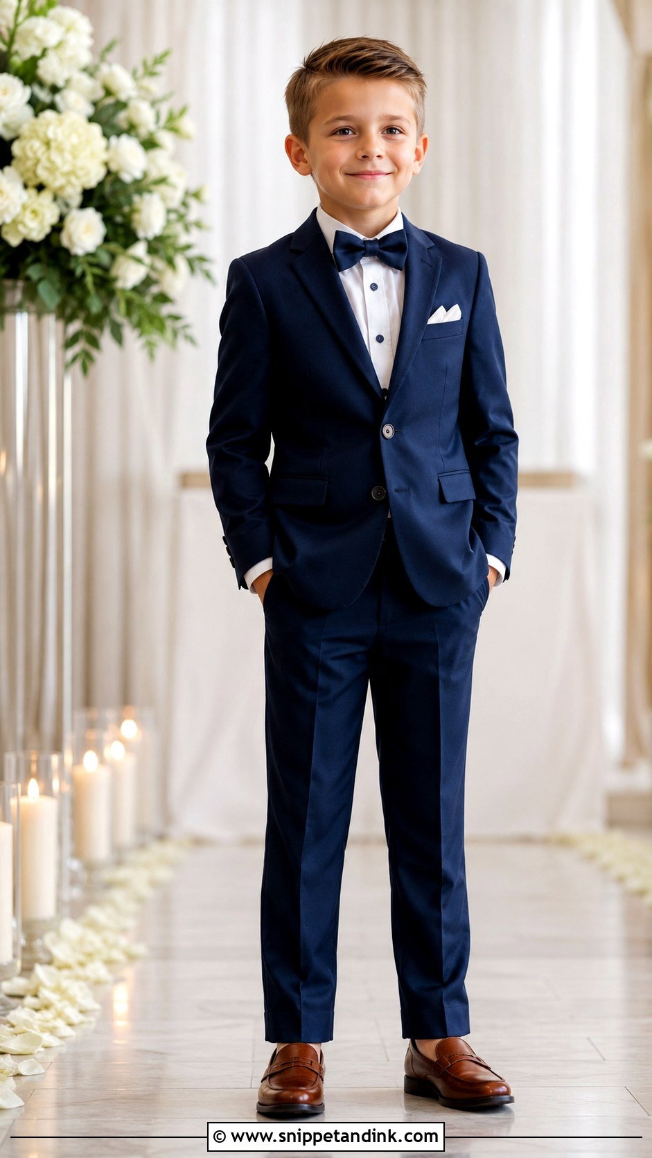 Navy Suit Ring Boy Outfit - Snippet and Ink - 25 Ring Boy Outfits
