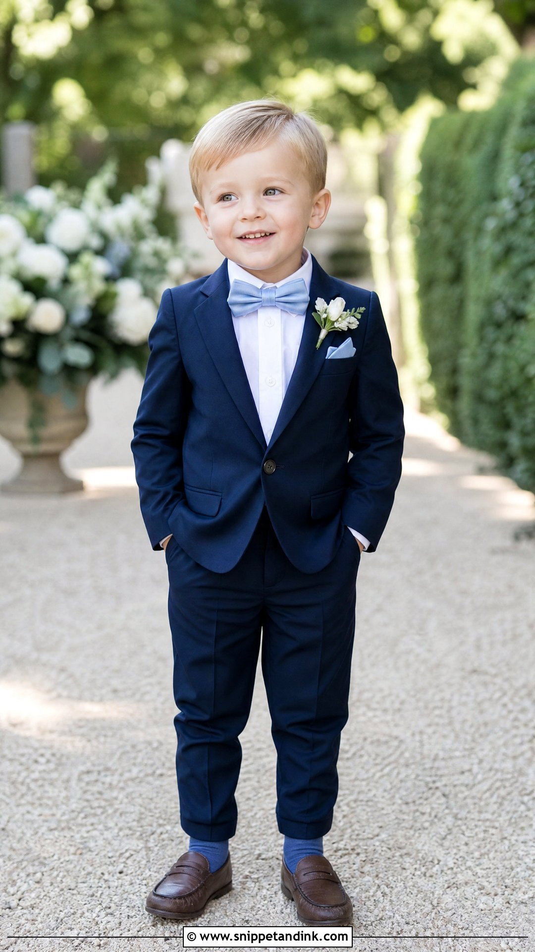 Navy Suit Toddler Ring Bearer Outfit - Snippet and Ink - 20 Toddler Ring Bearer Outfit Ideas