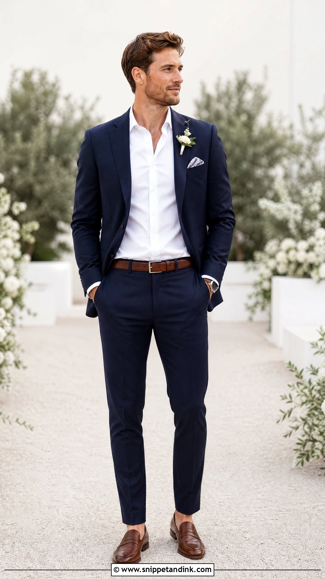 Navy Suit Without Tie Wedding - Snippet and Ink - 20 Navy Suits Wedding