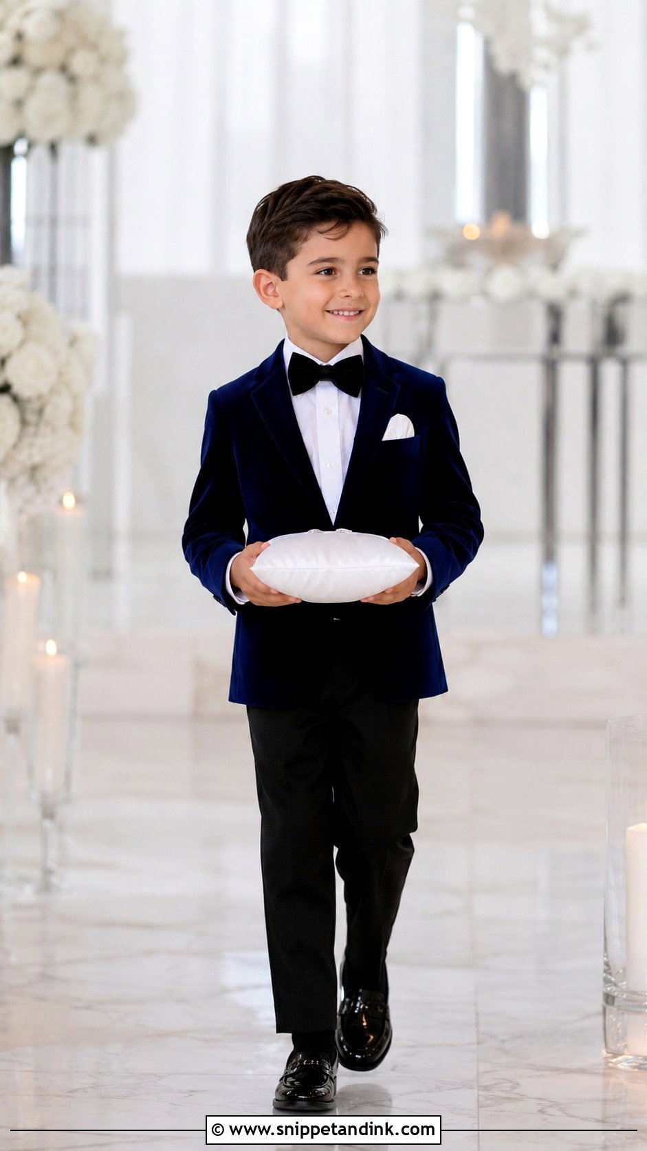 Navy Velvet Blazer Ring Bearer Outfit - Snippet and Ink - 20 Navy Ring Bearer Outfit Ideas
