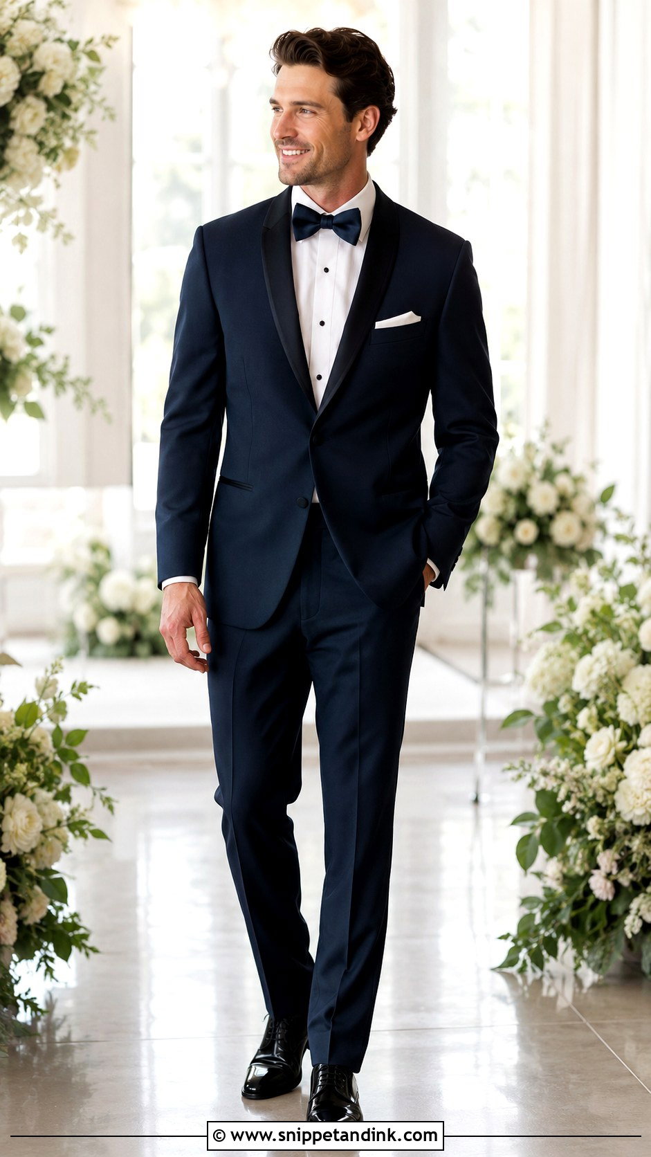 Navy Wedding Tux - Snippet and Ink - 30 Wedding Tux Ideas