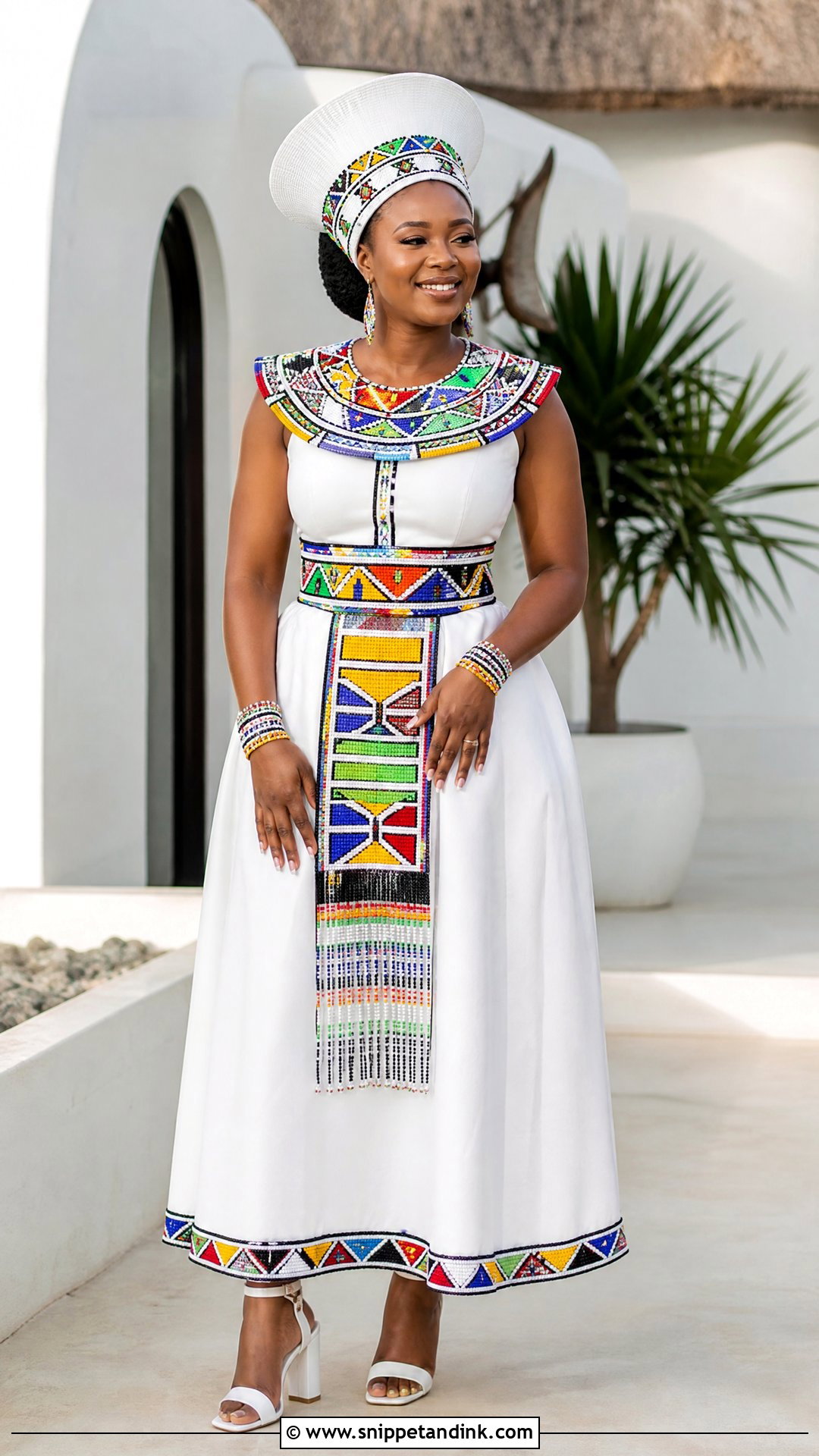 Ndebele Beaded Lobola Dress - Snippet and Ink - 20 Traditional Lobola Dresses