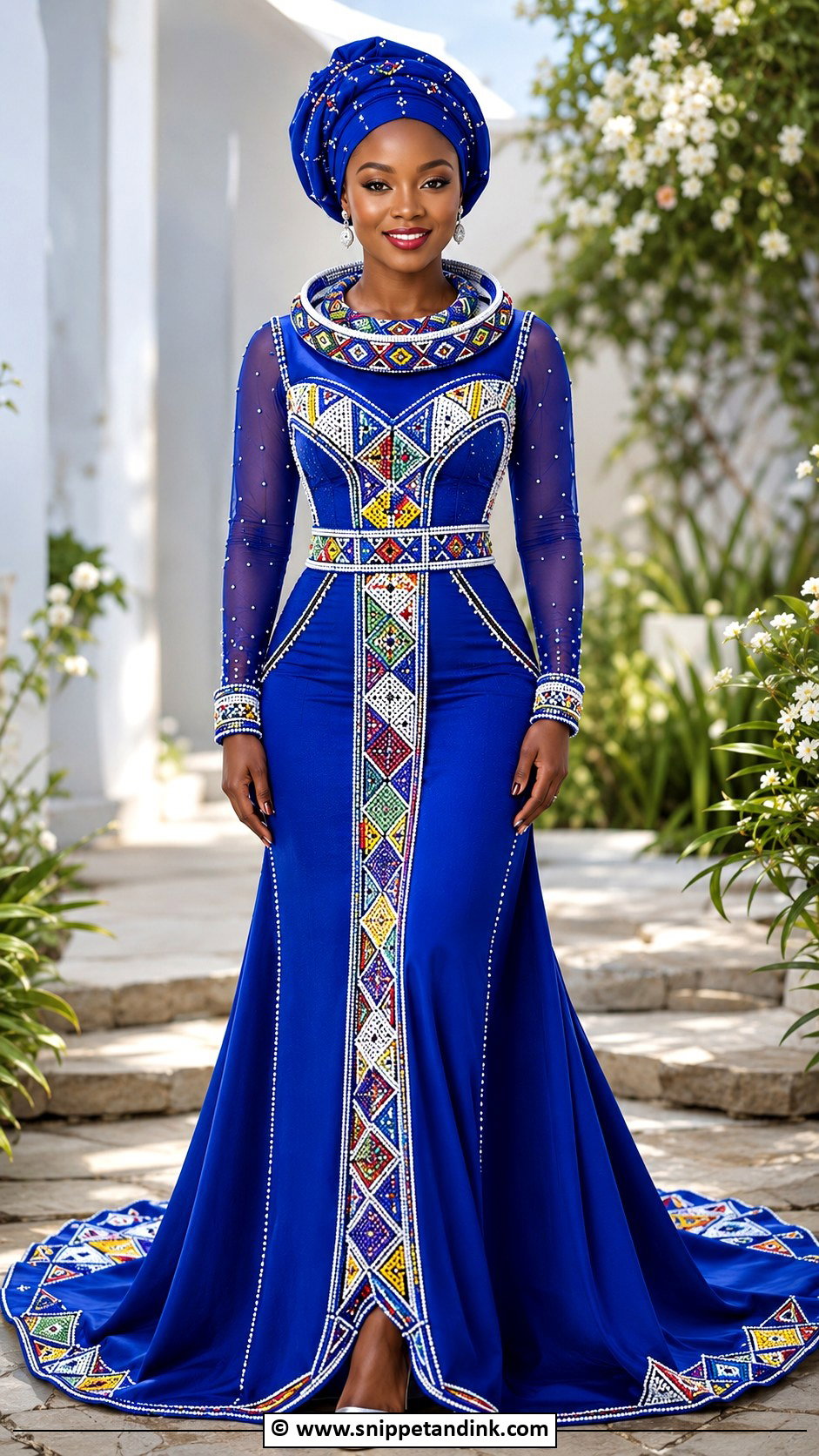 Ndebele Blue Wedding Dress - Snippet and Ink - 25 Ndebele Wedding Dress Ideas