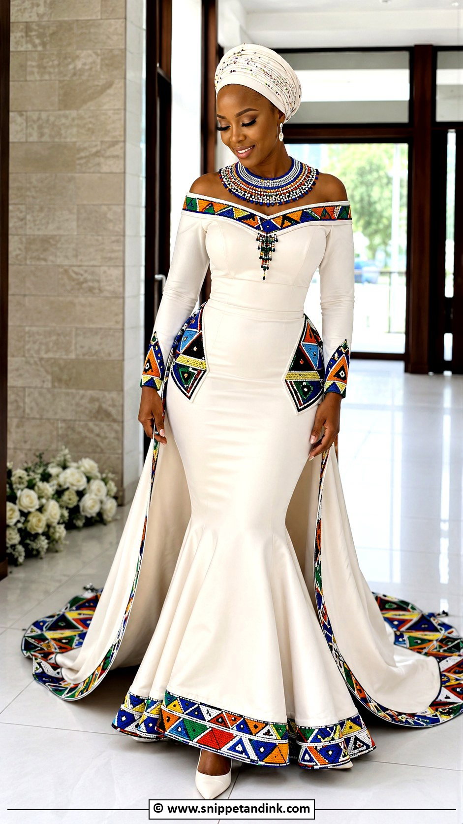 Ndebele Mermaid Wedding Dress - Snippet and Ink - 25 Ndebele Wedding Dress Ideas