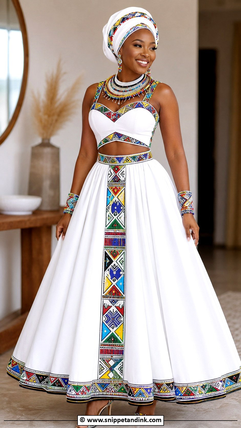 Ndebele Two Piece Wedding Dress - Snippet and Ink - 25 Ndebele Wedding Dress Ideas