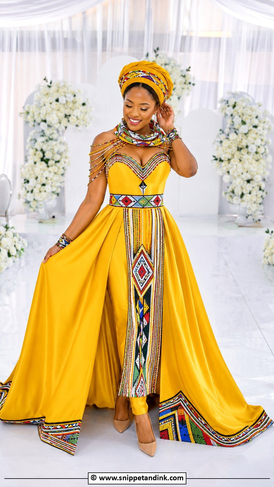 Ndebele Yellow Wedding Dress - Snippet and Ink - 25 Ndebele Wedding Dress Ideas
