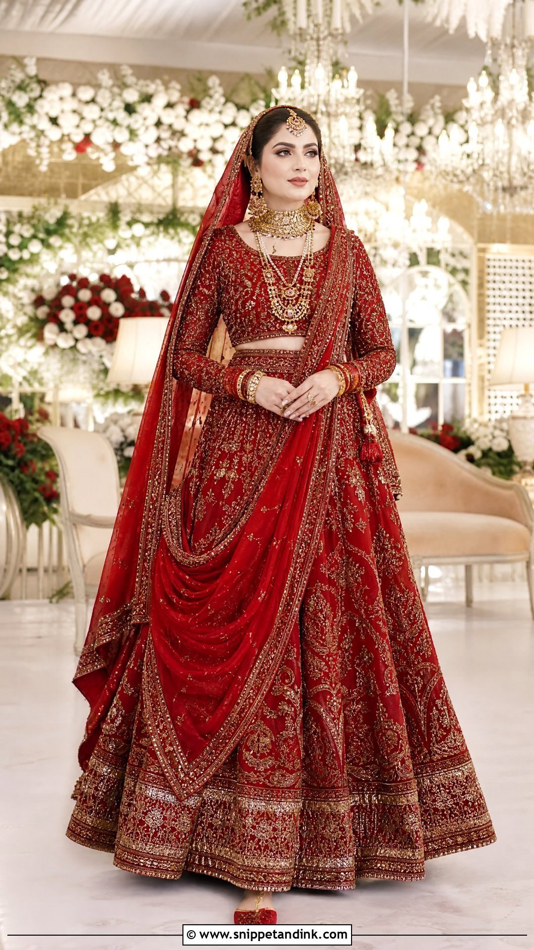 Neelam Muneer Red Bridal Lehenga - Snippet and Ink - 20 Neelam Muneer Bridal Dress Ideas