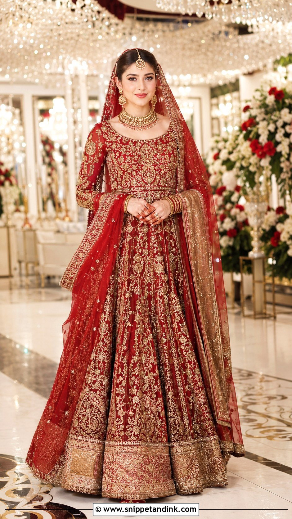 Neelam Muneer Ruby Farshi Gharara - Snippet and Ink - 20 Neelam Muneer Bridal Dress Ideas