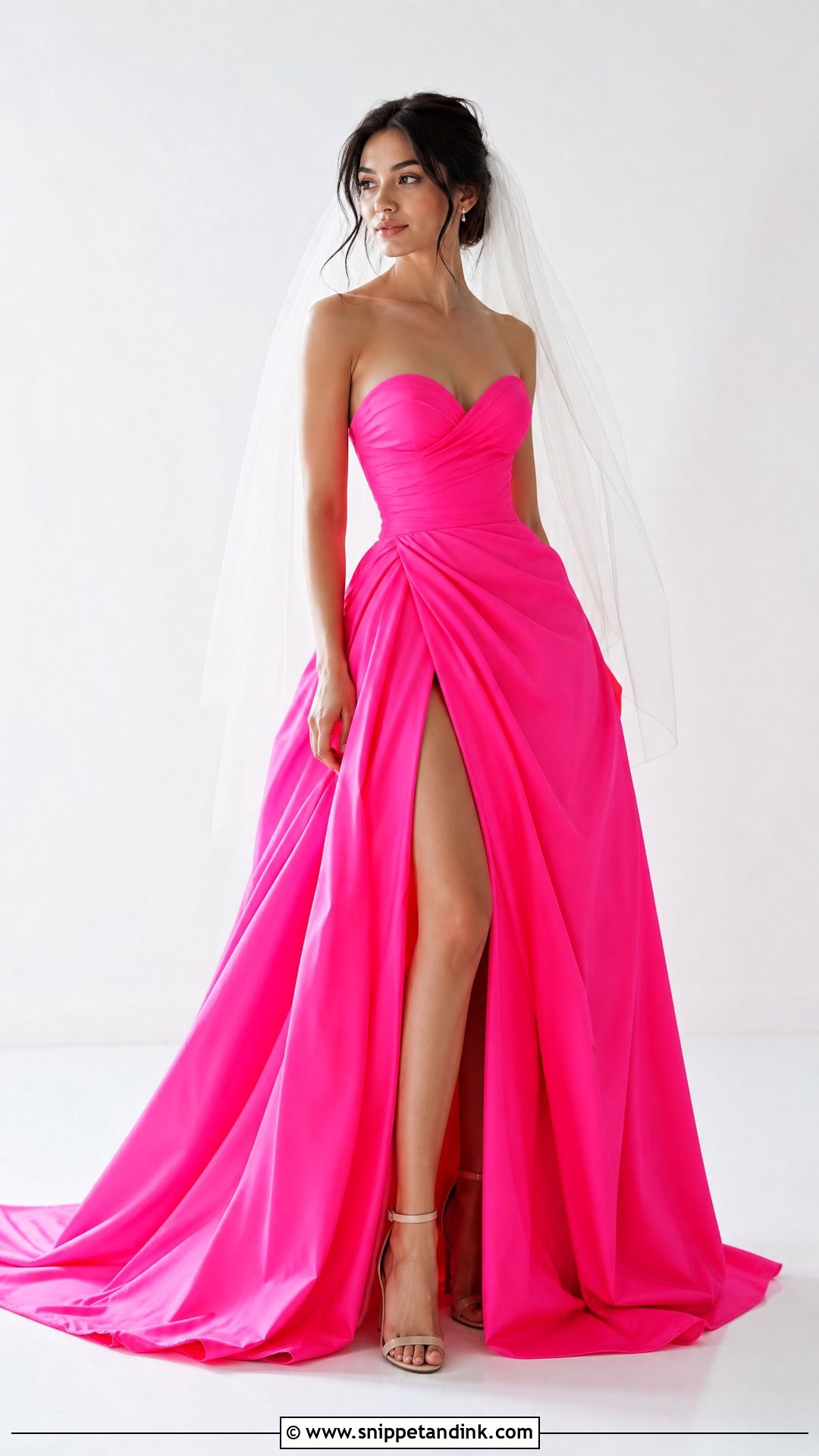 Neon Color Wedding Dress - Snippet and Ink - 25 Ugly Wedding Dresses