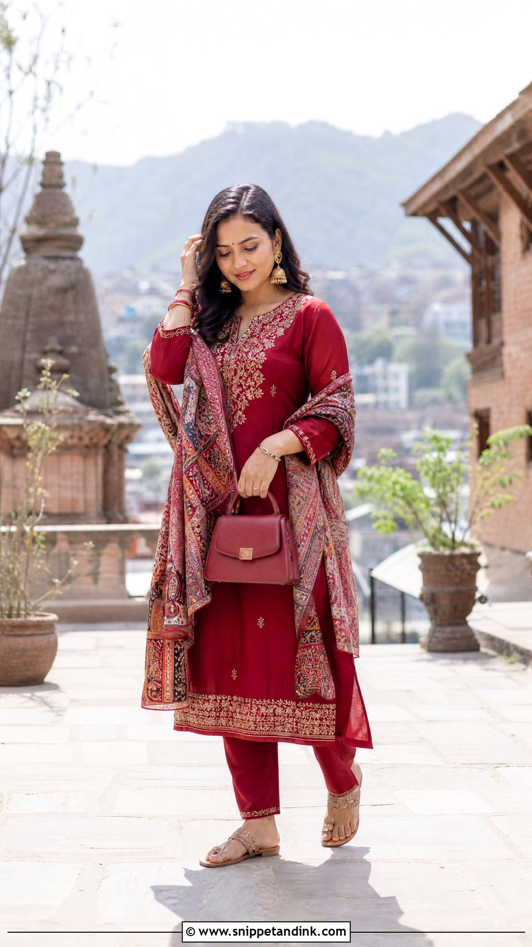 Nepali Kurta Suruwal With Shawl - Snippet and Ink - 20 South Asian Clothes Ideas