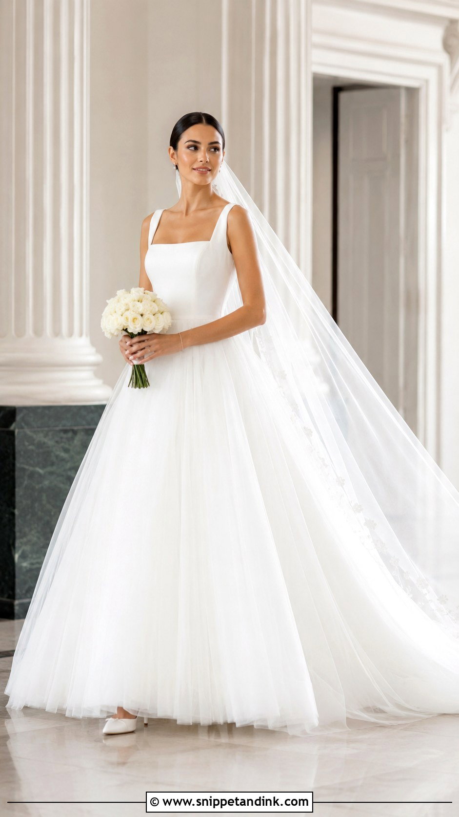 Net Ball Gown Wedding Dress - Snippet and Ink - 20 Net Wedding Dress Ideas