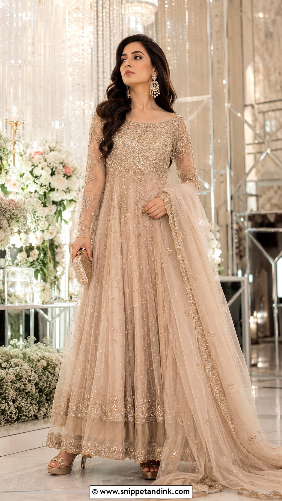 Net Bridal Anarkali - Snippet and Ink - 25 Bridal Anarkali Ideas