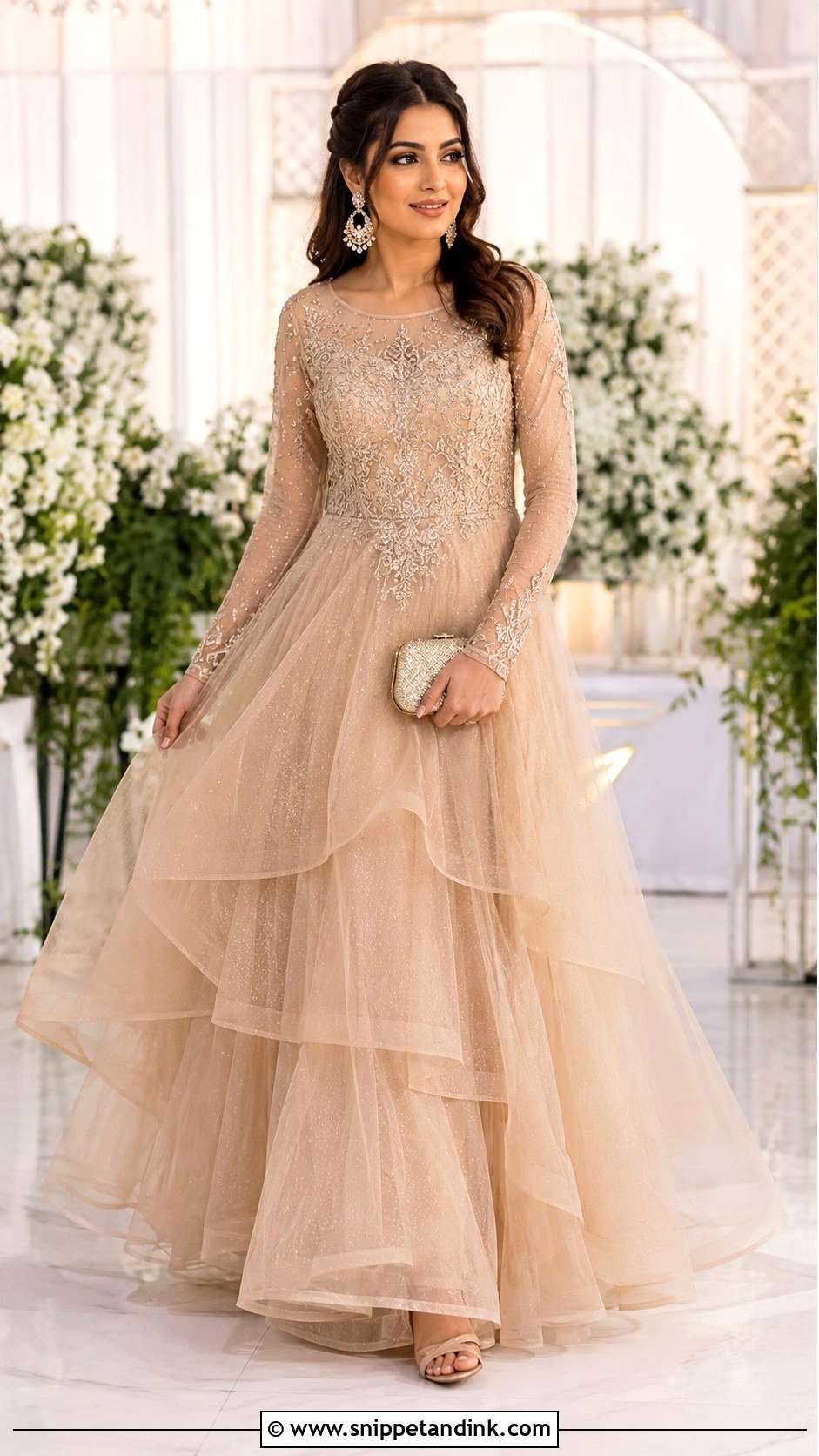 Net Gown Design - Snippet and Ink - 25 Gowns Designs