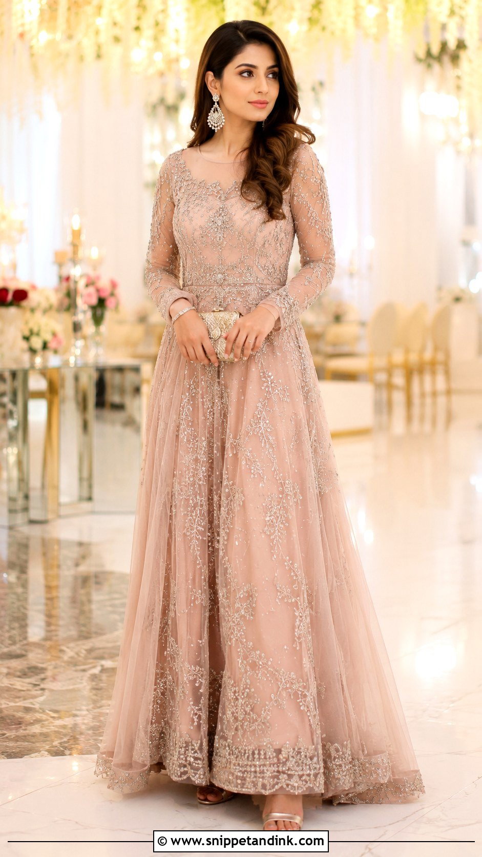 Net Indian Wedding Gown - Snippet and Ink - 30 Indian Wedding Gowns