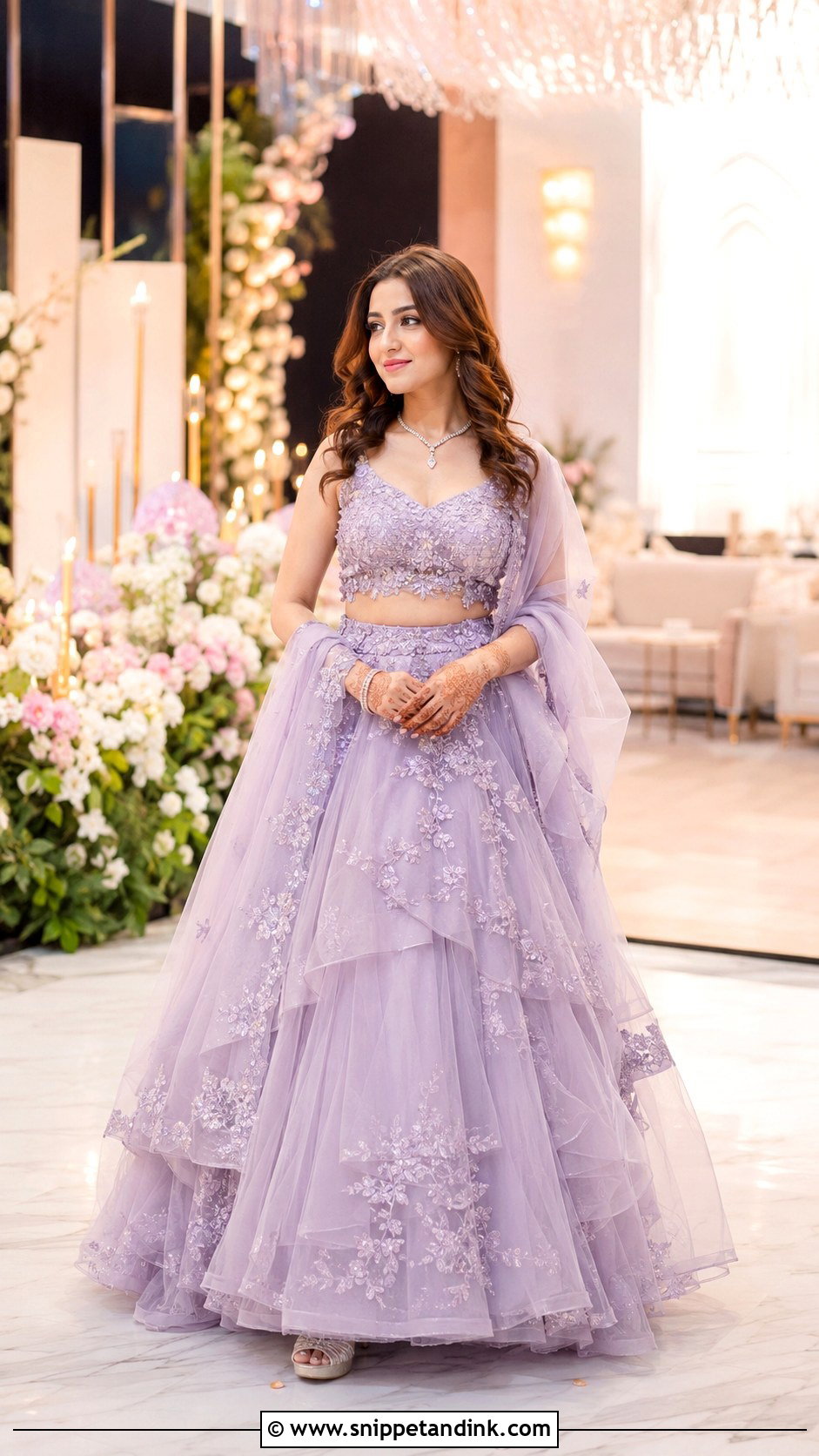 Net Lehenga For Roka Bride - Snippet and Ink - 30 Roka Ceremony Outfits for Bride
