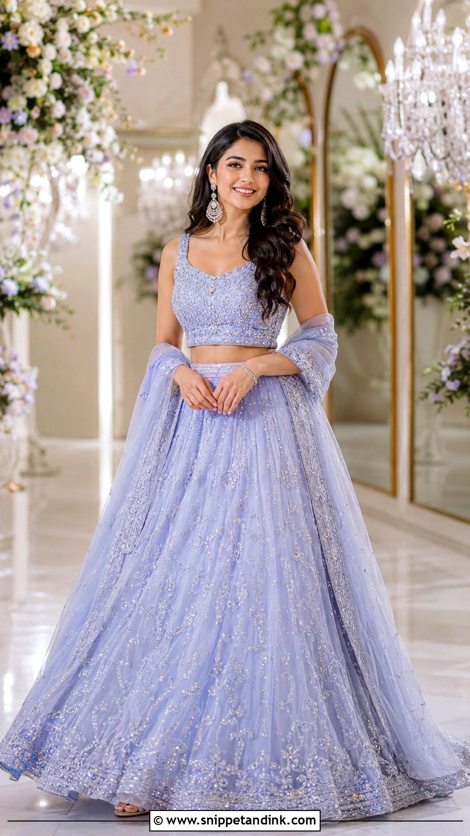 Net Lehenga For Sister Wedding - Snippet and Ink - 30 Indian Sister Wedding Dress Ideas