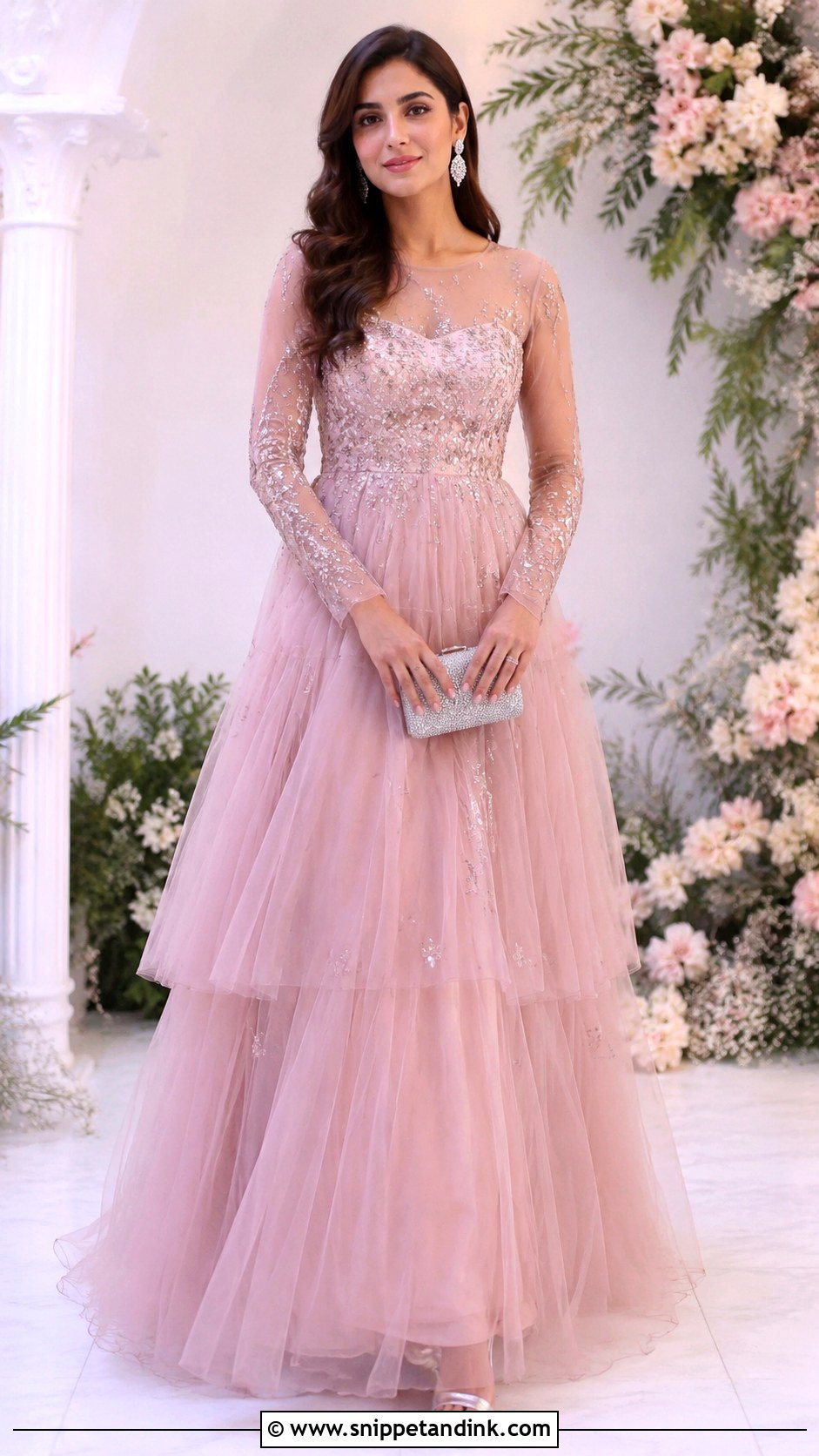 Net Long Frock for Wedding - Snippet and Ink - 25 Long Frock Designs for Wedding