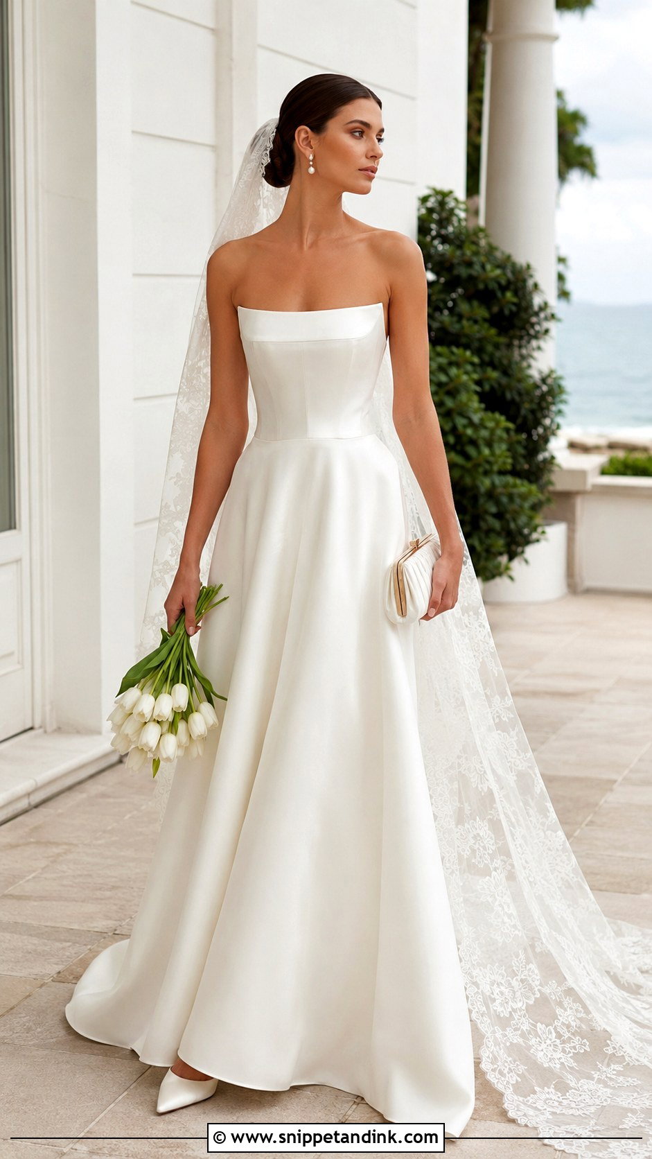 Netta Benshabu Silk A Line Wedding Dress - Snippet and Ink - 20 Netta Benshabu Wedding Dress Ideas