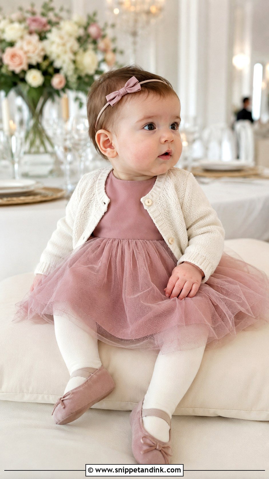 Newborn Wedding Tulle Dress Outfit - Snippet and Ink - 20 Newborn Wedding Outfit Ideas