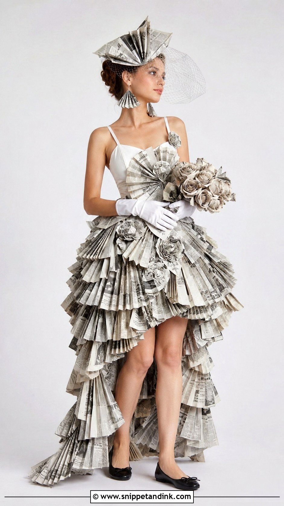 Newspaper Wedding Dress - Snippet and Ink - 20 Funny Ugly Wedding Dress Ideas