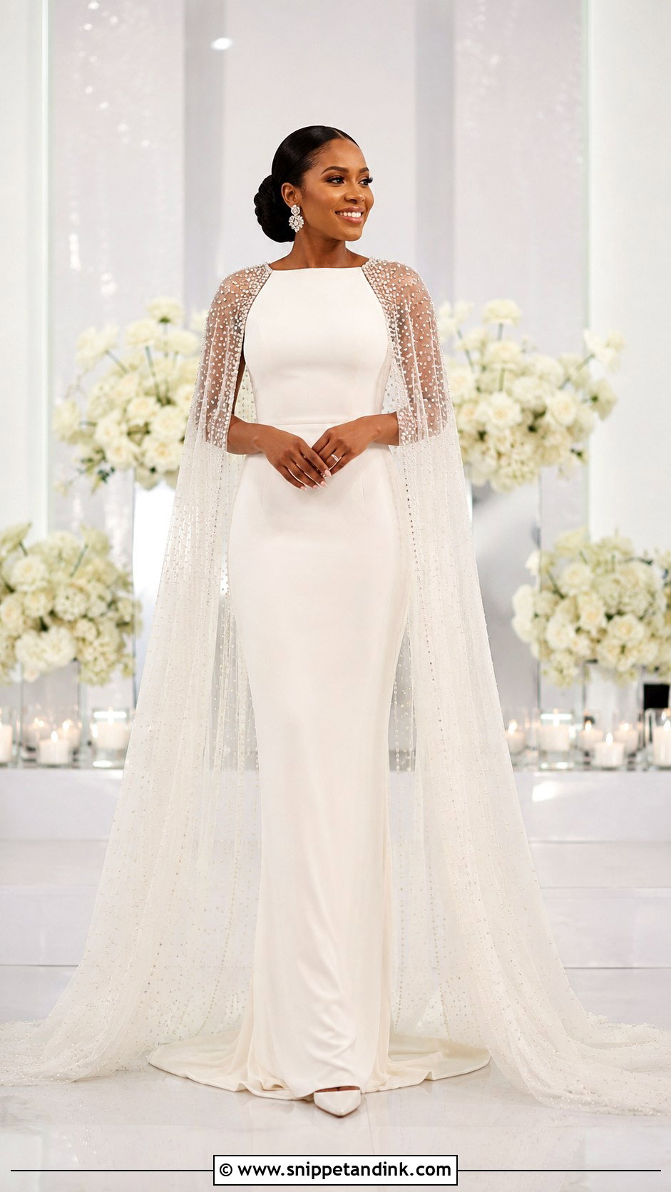 Nigerian Cape Wedding Gown - Snippet and Ink - 20 Nigeria Wedding Gown Styles