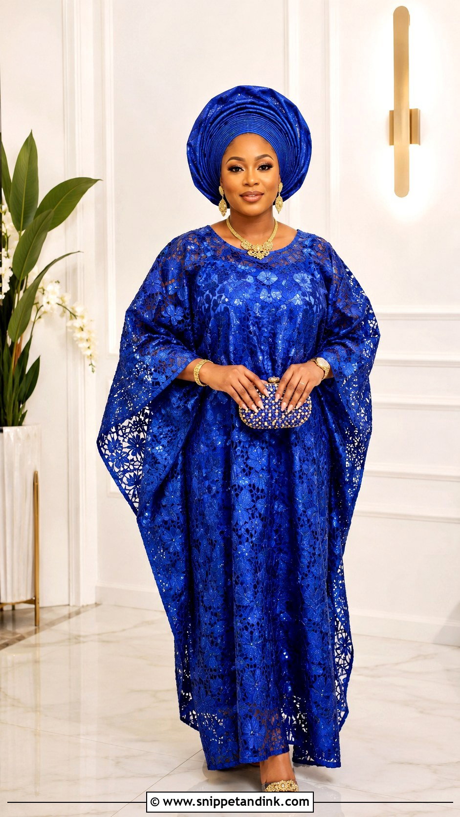 Nigerian Lace Bubu Gown - Snippet and Ink - 25 Nigerian Lace Styles for Wedding