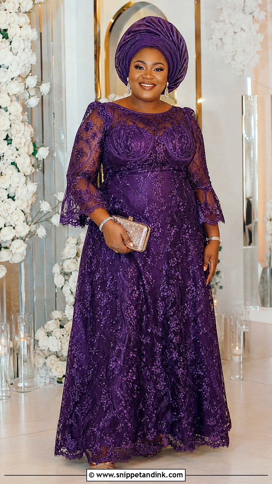 Nigerian Lace Gown For Plus Size - Snippet and Ink - 25 Nigerian Lace Styles for Wedding