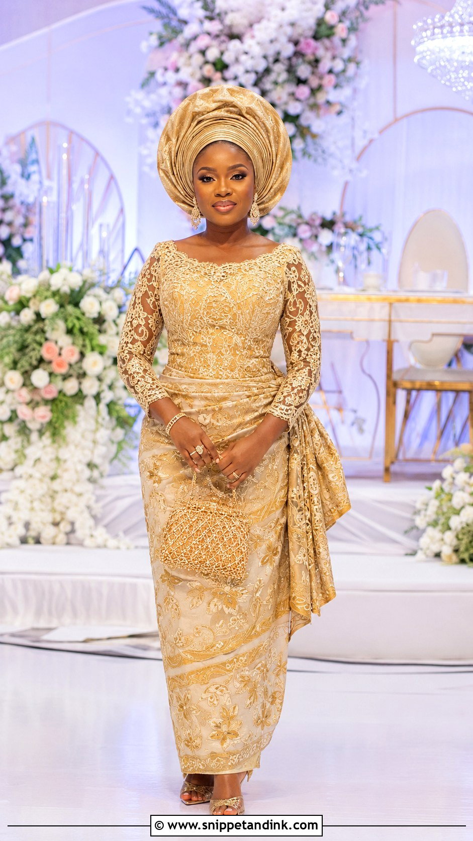 Nigerian Lace Iro And Buba - Snippet and Ink - 25 Nigerian Lace Styles for Wedding