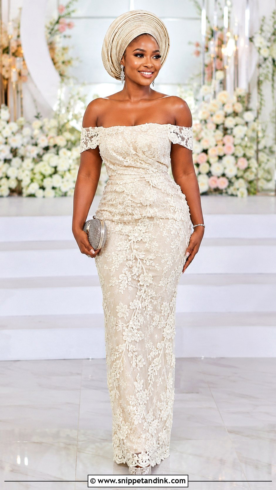 Nigerian Off Shoulder Wedding Dress - Snippet and Ink - 25 Nigeria Wedding Dress Ideas