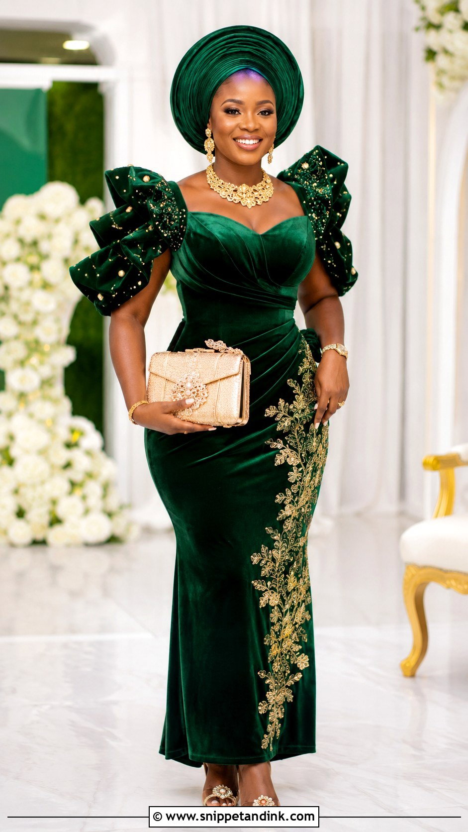 Nigerian Velvet Wedding Dress - Snippet and Ink - 25 Nigeria Wedding Dress Ideas