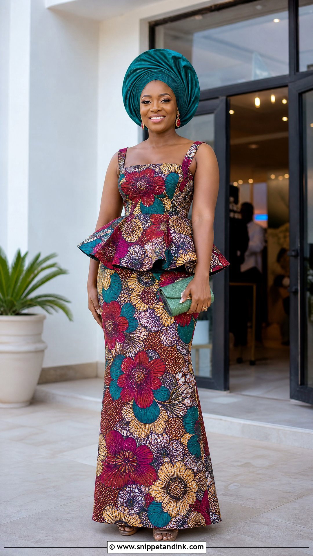 Nigerian Wedding Ankara Peplum Dress - Snippet and Ink - 25 Nigerian Weddings Dress Ideas