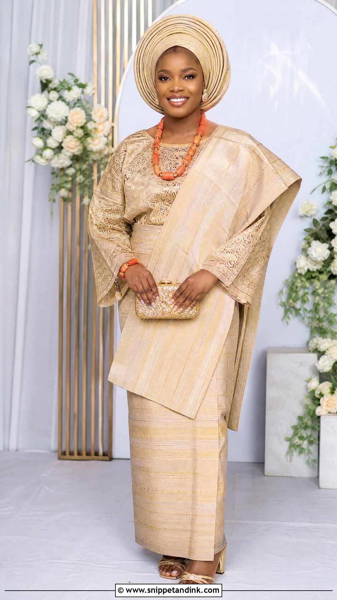 Nigerian Wedding Aso Oke Iro And Buba - Snippet and Ink - 25 Nigerian Weddings Dress Ideas