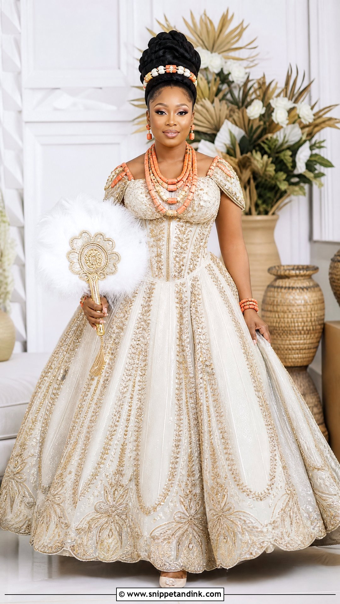 Nigerian Wedding Efik Onyonyo Outfit - Snippet and Ink - 25 Nigerian Weddings Dress Ideas