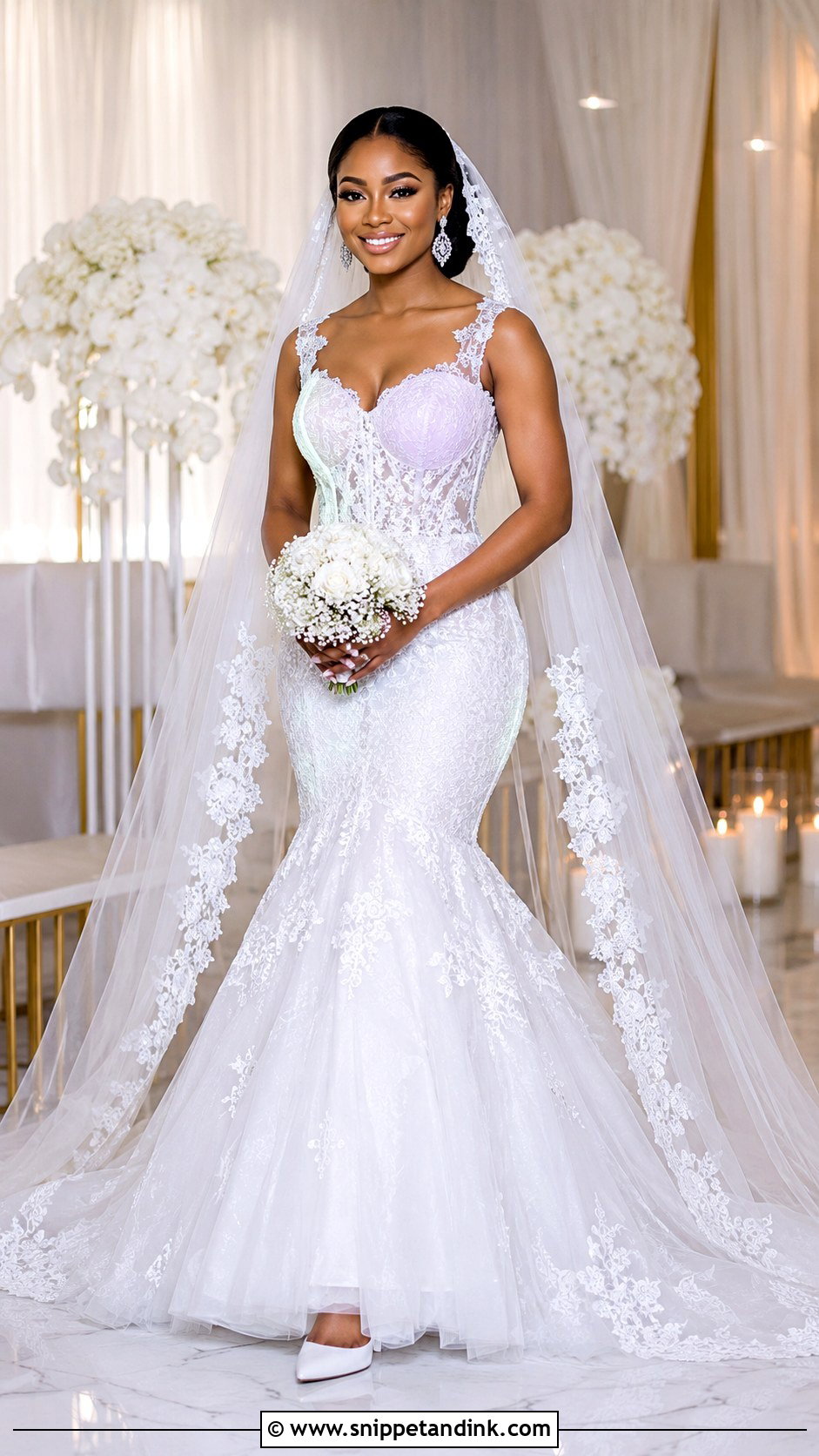 Nigerian White Lace Mermaid Wedding Dress - Snippet and Ink - 20 Nigerian White Wedding Dresses