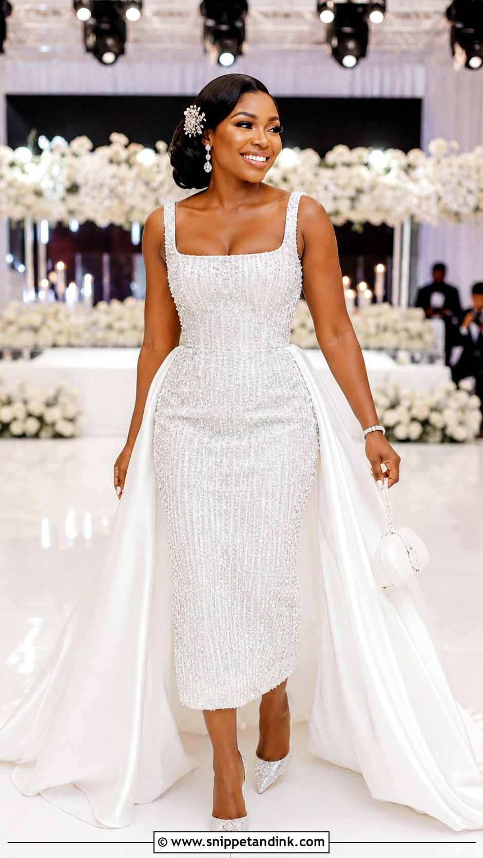 Nigerian White Reception Wedding Dress - Snippet and Ink - 20 Nigerian White Wedding Dresses
