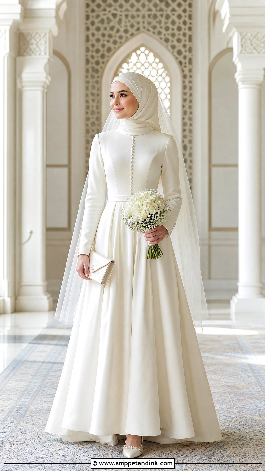 Nikah Hijab Wedding Dress - Snippet and Ink - 20 Wedding Dresses for Hijabi Girl