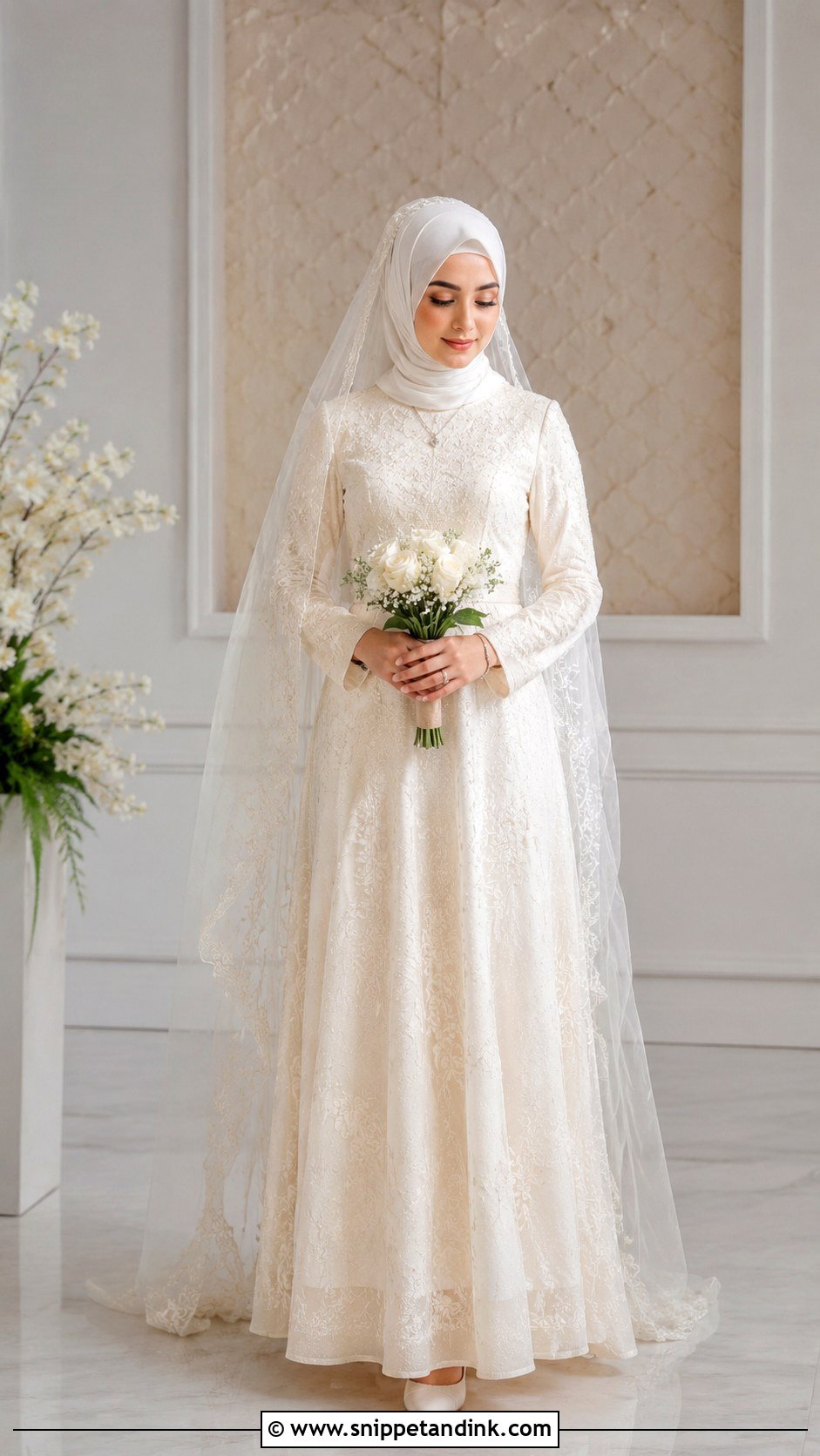 Nikah Wedding Dress Hijab - Snippet and Ink - 35 Wedding Dress Hijab Ideas