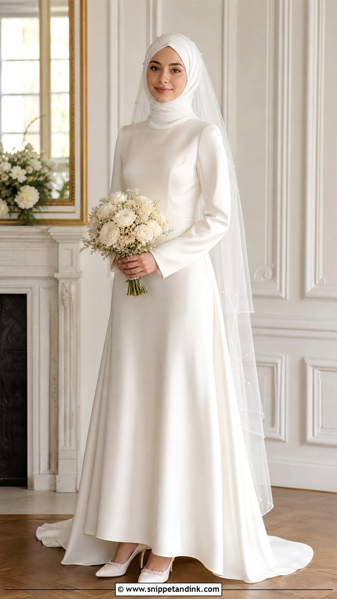 Nikah Wedding Gown Hijab - Snippet and Ink - 25 Wedding Gown Hijab Ideas